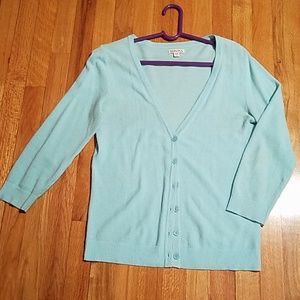 Merona aqua blue cardigan